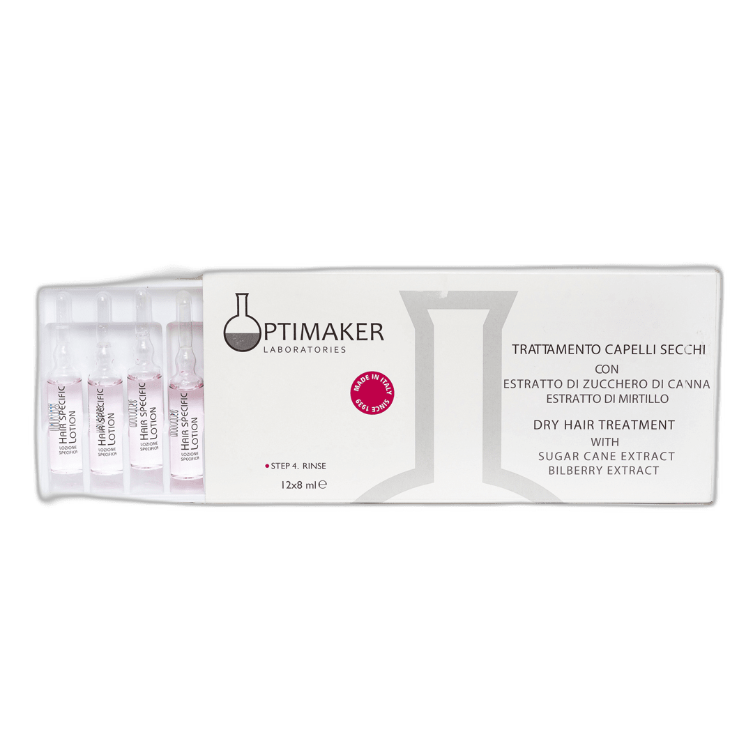 Тоник активный для сухих волос 12*8мл /Trattamento Capelli Secchi /Optima*