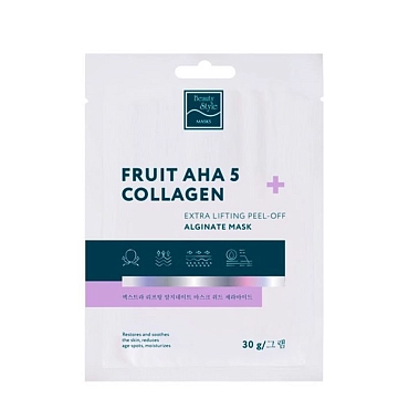 Альгинатная лифтинг-маска ''Fruit AHA 5 + Collagen'' 30 гр*1 шт Beauty Stylе