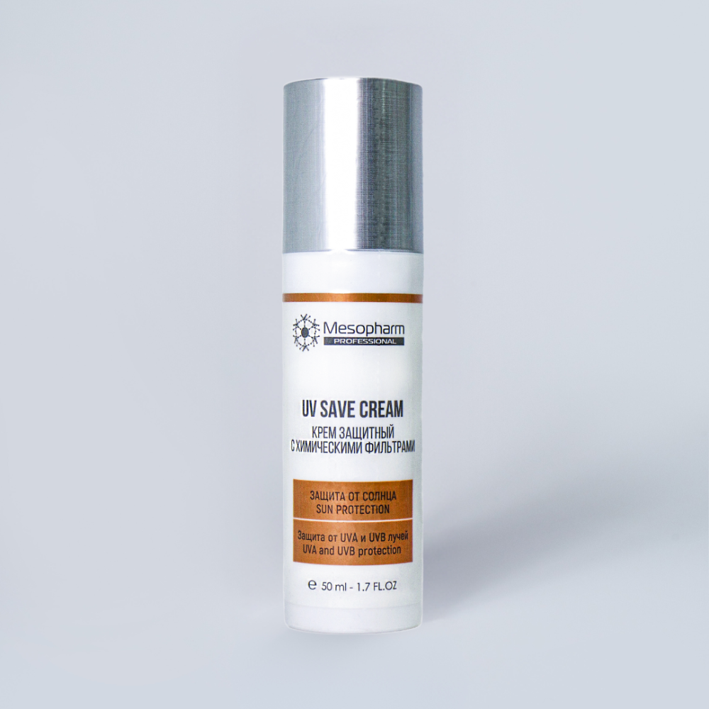 Крем защитный с химическими фильтрами SPF50 50мл /UV:SAVE CREAM /MESOPHARM
