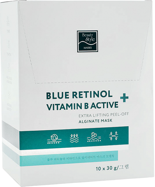 Альгинатная лифтинг-маска ''Blue Retinol + Vitamin B Active 30 гр*10 шт Beauty Stylе