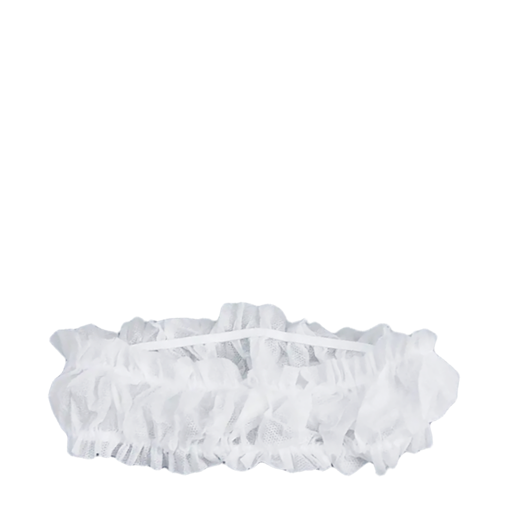 Фиксатор для волос с двумя резинками СПАНДБОНД 10 шт/уп (поштучно) /Чистовье