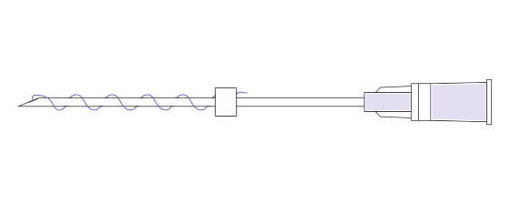 PDO SCREW   27G/50 мм 10шт/уп моно нить скрученная в спираль из полидиоксанона /DG-lift