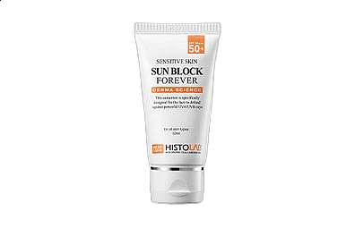 Эссенция солнцезащитная для чувств.кожи SPF50 /Sensitive Skin Sun Block Forever Plus 50мл /HISTOLAB*