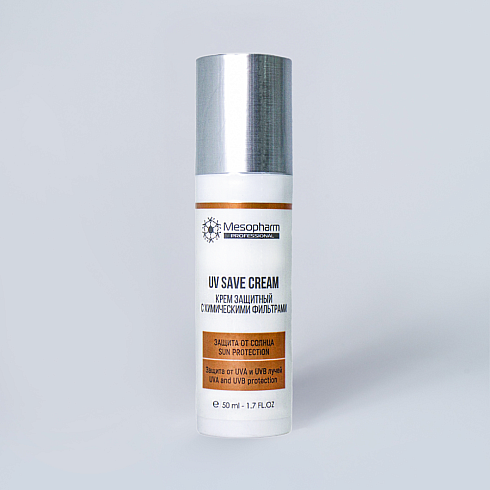 Крем защитный с химическими фильтрами SPF50 50мл /UV:SAVE CREAM /MESOPHARM
