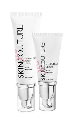 НАБОР №4 «УХОД ЗА ЖИРНОЙ И КОЖЕЙ С АКНЕ" ( ULTRACLEAR NIGHT CREAM+ ULTRACLEAR SERUM) /SKINCOUTURE