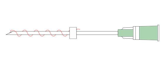 PLLA SCREW 27G/50мм 10шт/уп моно нити полимолочной кислоты на иглах-носителях 3D арм /DG-lift