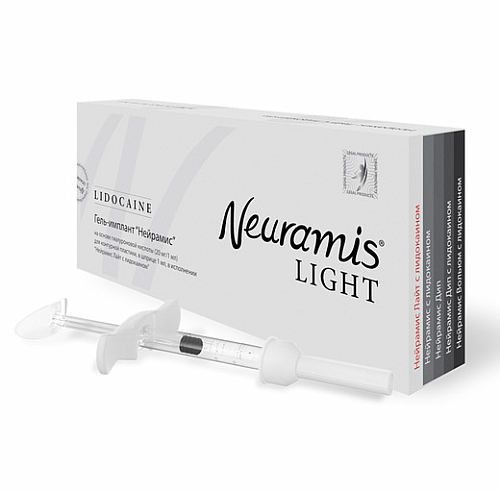 Нейрамис Лайт Лидокаин Гель-имплантат шпр-1мл+игла 30G*4 монофазный филлер /Neuramis Light Lidocaine