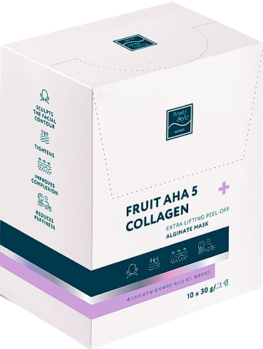 Альгинатная лифтинг-маска ''Fruit AHA 5 + Collagen'' 30 гр*10 шт Beauty Stylе
