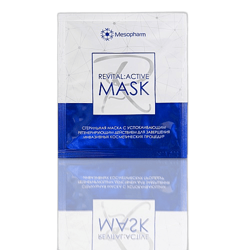 Маска стерильная успокаивающая после процедур 33мл /REVITAL: ACTIVE MASK /MESOPHARM*