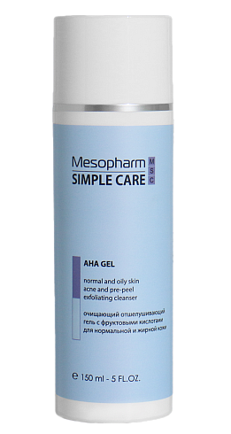 Гель очищающий отшелушивающий с фруктовыми кислотами 150мл / SC AHA GEL /MESOPHARM *