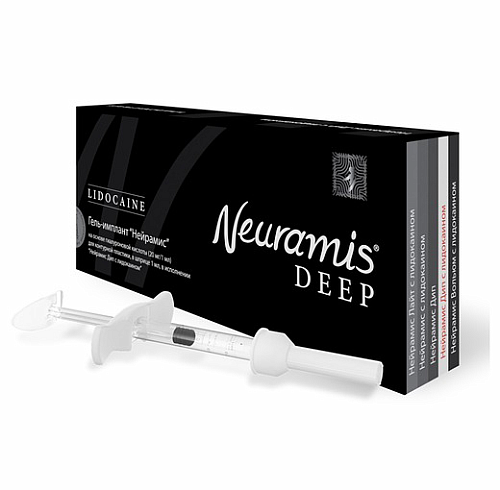 Нейрамис Дип Лидокаин Гель-имплантат шпр-1мл+игла 27G*13 монофазный филлер /Neuramis Deep Lidocaine