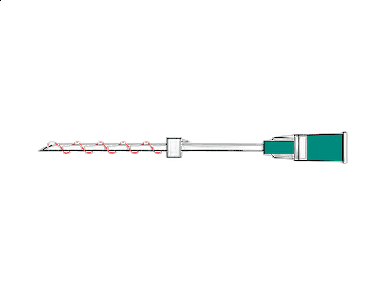 PLLA SCREW 26G/60мм 10шт/уп моно нити полимолочной кислоты на иглах-носителях 3D арм /DG-lift