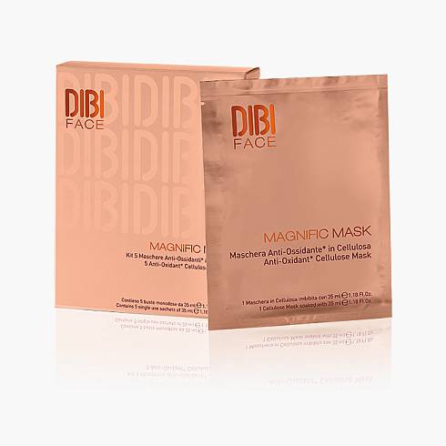 PRODIGIO C40 Маска антиоксидантная из целлюлозы (5 шт в наборе) "MAGNIFIC MASK" /DIBI