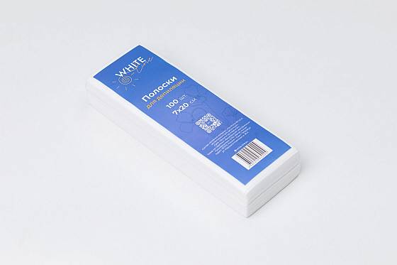 СНЯТО Полоска для депиляции ITALWAX Белая 7х20 (100шт) /WhiteLine