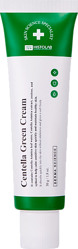 Крем успокаивающий для кожи с акне, от шелушения и воспаления /CENTELLA GREEN CREAM 50г /HISTOLAB